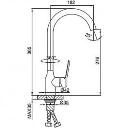 Смеситель для кухни Frud R44052-12